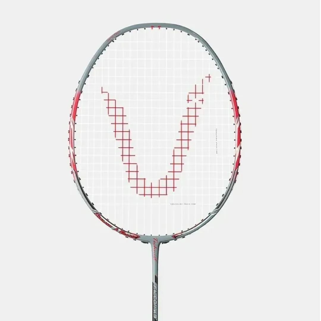 Technist Falcon K3 Unstrung Badminton Racket [Grey/Red]