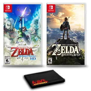 The Legend of Zelda: Skyward Sword HD and The Legend of Zelda: Breath of the Wild - Two Game Bundle For Nintendo Switch