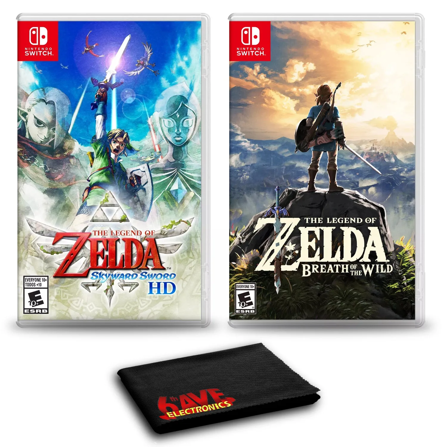 The Legend of Zelda: Skyward Sword HD and The Legend of Zelda: Breath of the Wild - Two Game Bundle For Nintendo Switch