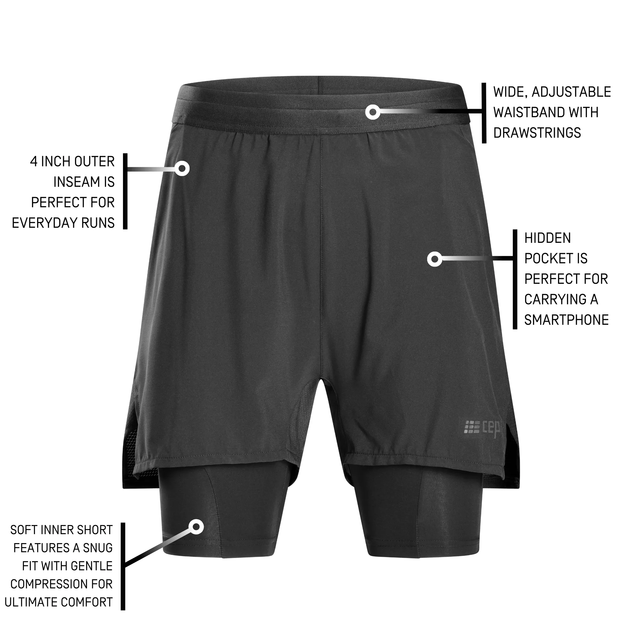 The Run 2-in-1 Shorts, Women