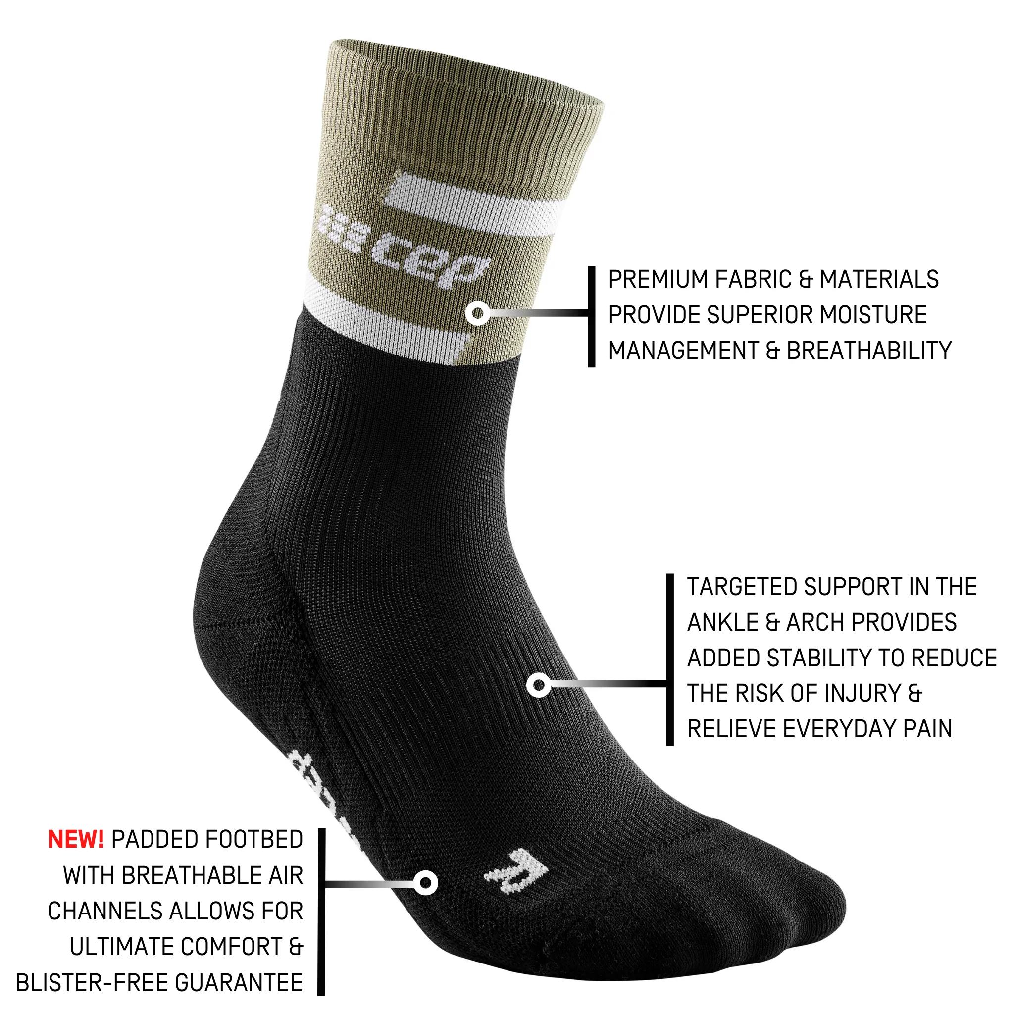 The Run Compression Mid Cut Socks 4.0, Men