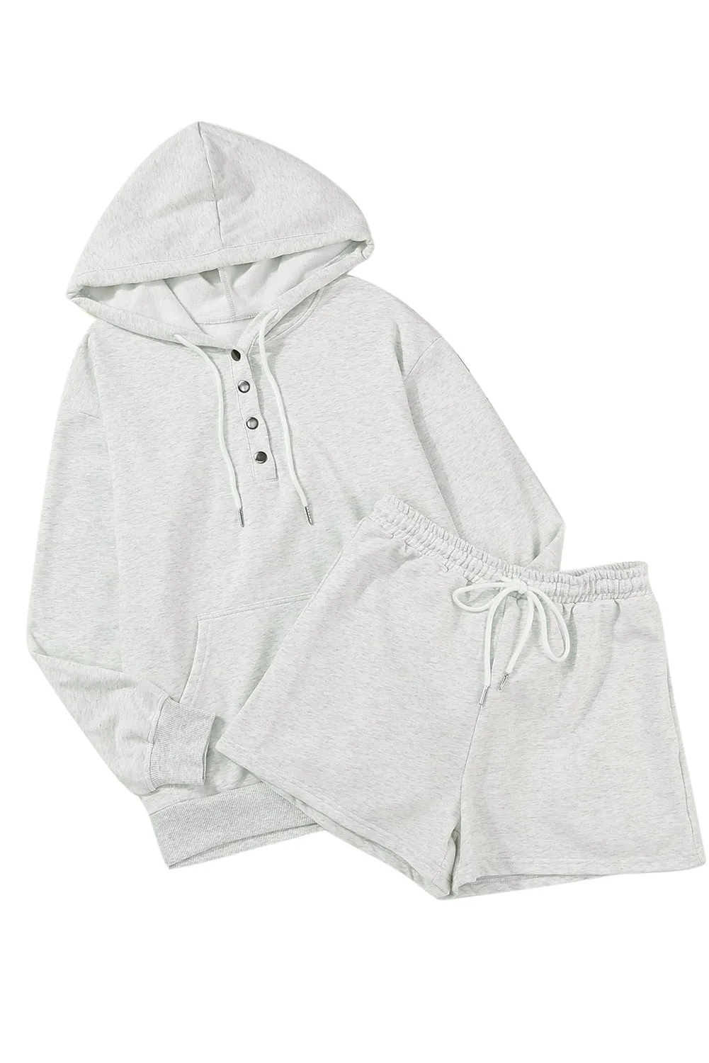 Women 2 Piece Sweatsuit Lounge Sets Oversized Hoodie Sweatshirt Shorts Tracksuit Set