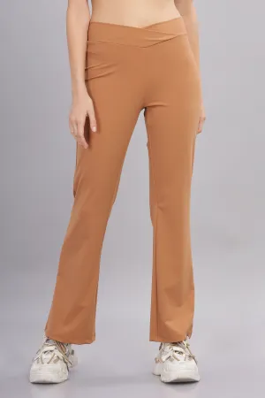 Women’s Lightweight Boot Cut stretchy Pant - Domin8 (CAMEL)