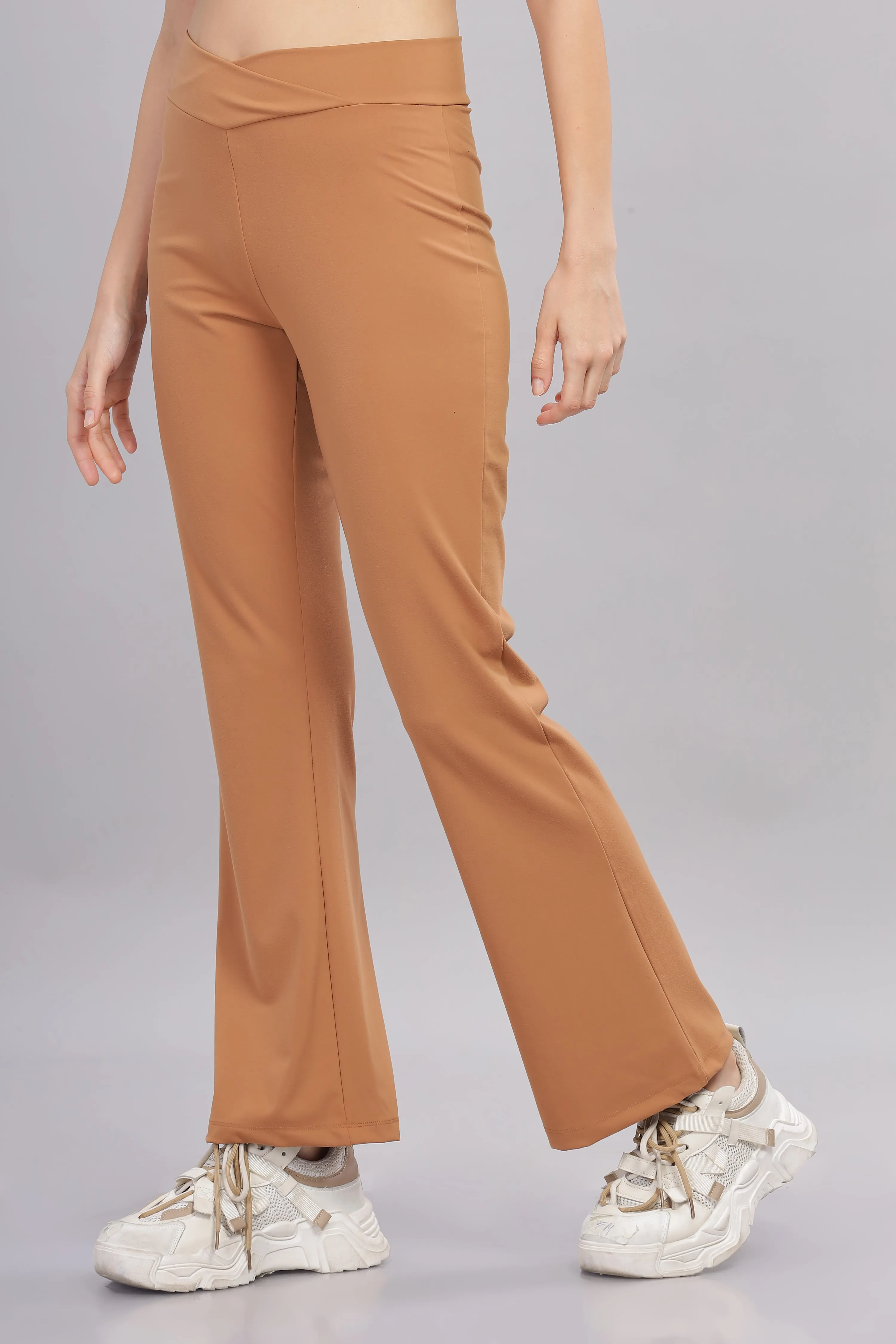 Women’s Lightweight Boot Cut stretchy Pant - Domin8 (CAMEL)