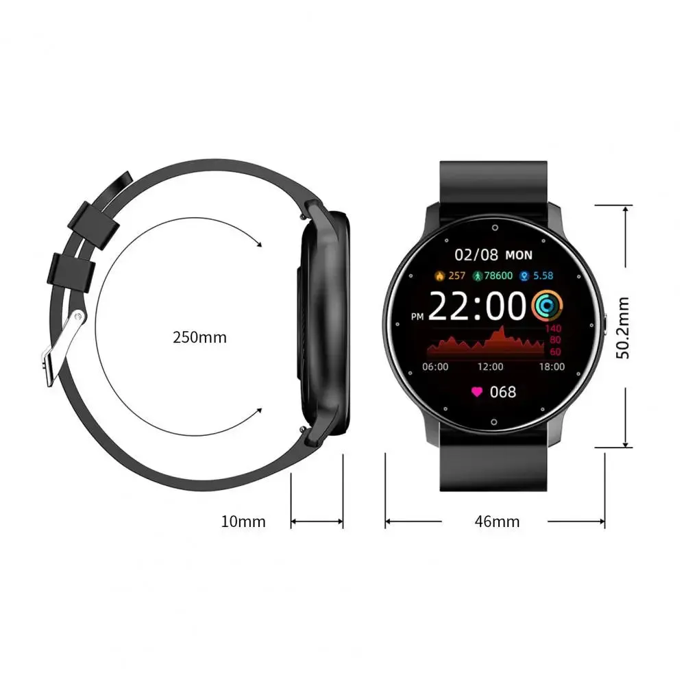 ZL02D Smart Watch & Fitness Tracker (Pedometer, Blood Pressure, Heart Rate and Oxygen Monitoring)