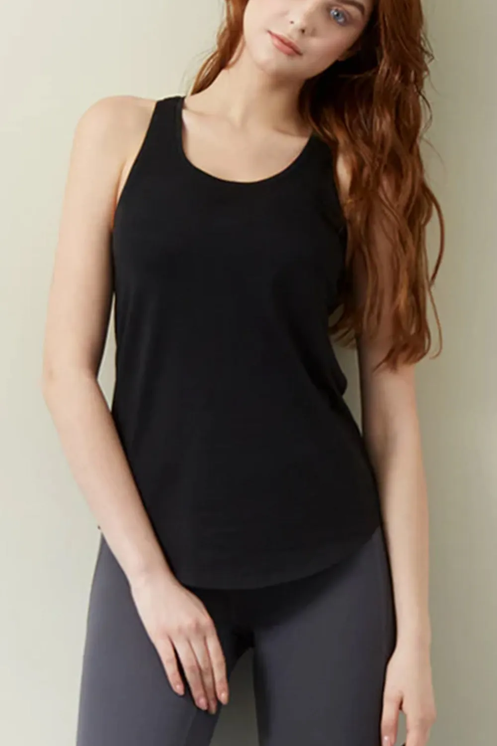 Zoey Black Tank Top